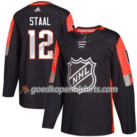 Minnesota Wild Eric Staal 12 2018 NHL All-Star Central Division Adidas Zwart Authentic Shirt - Mannen